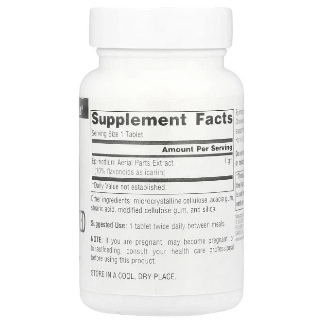 Source Naturals, Horny Goat Weed, 1000 мг, 30 таблеток