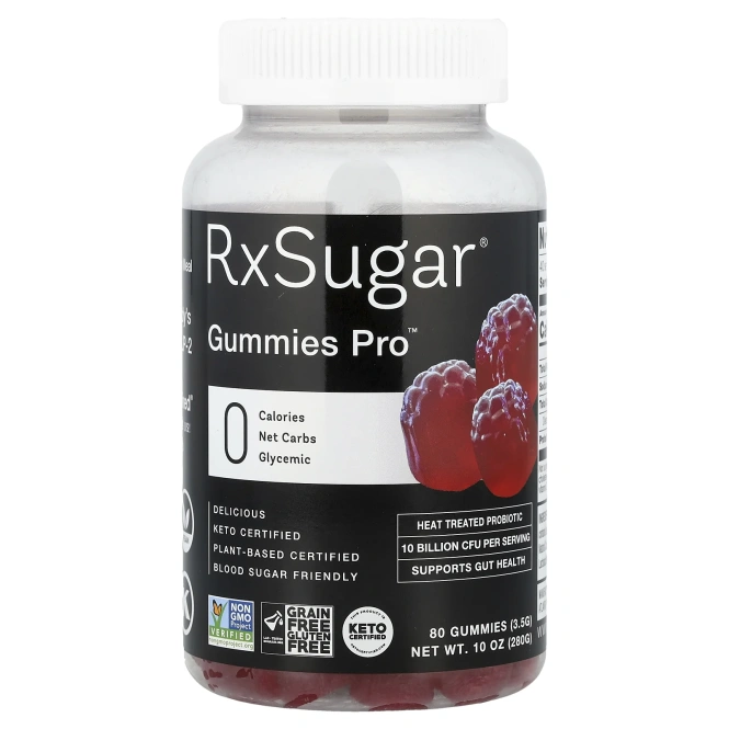 RxSugar, Gummies Pro ™, 80 жевательных таблеток