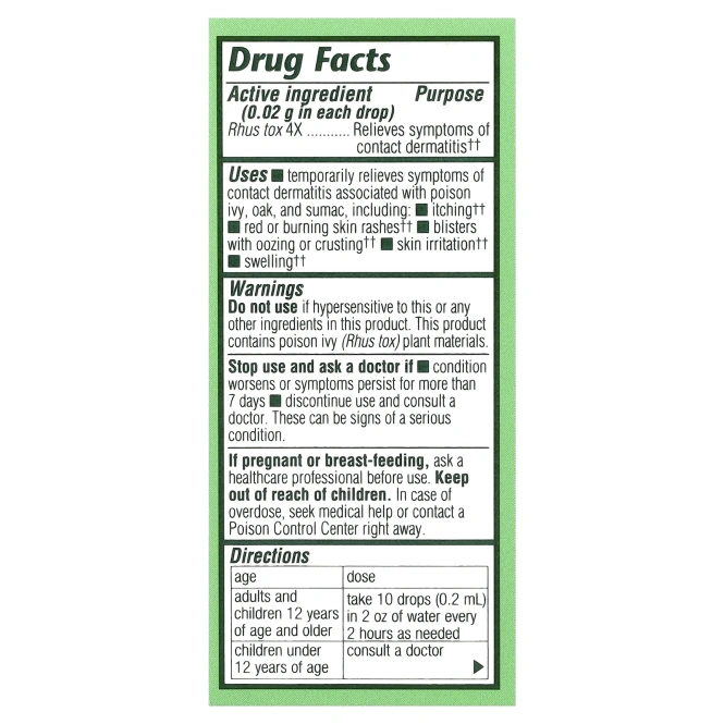 Boericke And Tafel, Oral Ivy 1 жидкая унция