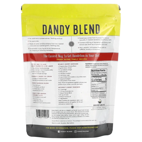 Dandy Blend, Растворимый травяной напиток с одуванчиком, 7.05 унций (200 г)