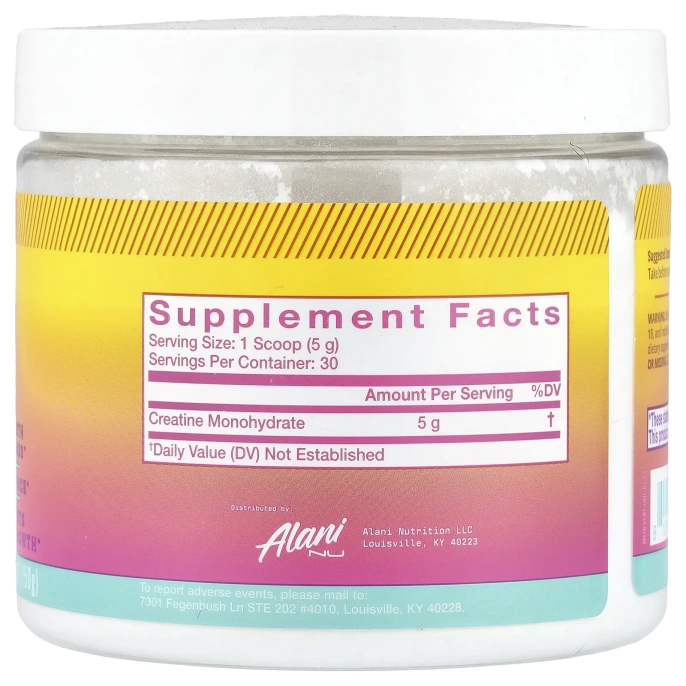 Alani Nu, креатин, без добавок, 150 г (5,2 унции)