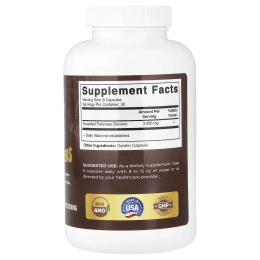 Vitamatic, говяжья поджелудочная железа животных травяного откорма, 180 капсул (500 мг в 1 капсуле)