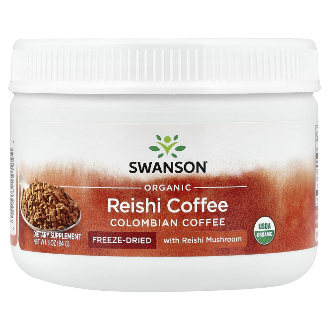 Swanson, Органический кофе рейши, колумбийский, 84 г (3 унции)