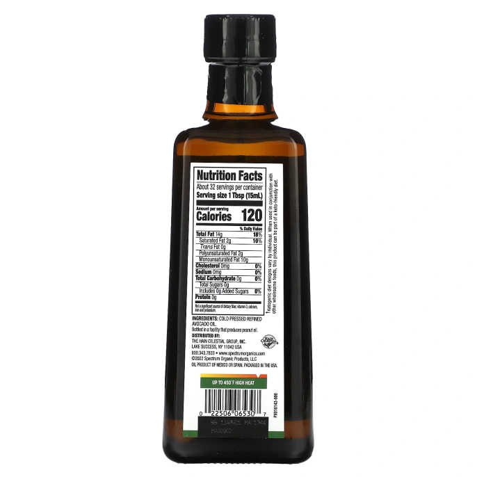 Spectrum Culinary, авокадо холодного отжима, 473 мл (16 жидк. унций)