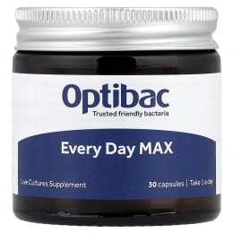Optibac, Every Daily Max, 30 капсул