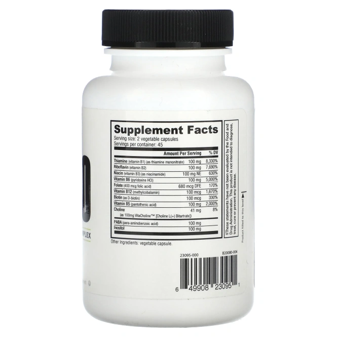 NutraBio, B-100`` 90 растительных капсул