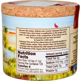 Le Saunier de Camargue, Флер де Сель, морская соль, 4,4 унции (125 г)