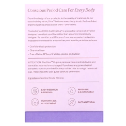 Diva International, Diva Cup, Модель 2, 1 менструальная чаша