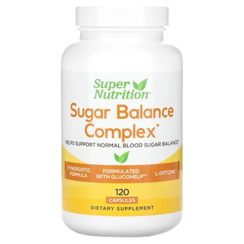 Super Nutrition, комплекс для поддержания уровня сахара, 120 растительных капсул