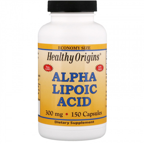 Healthy Origins, Альфа-липоевая кислота, 300 мг, 150 капсул