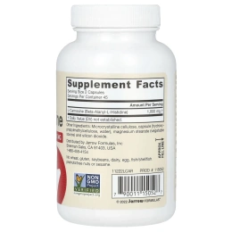 Jarrow Formulas, L-карнозин, бета-аланил-L-хистидин, 500 мг, 90 капсул
