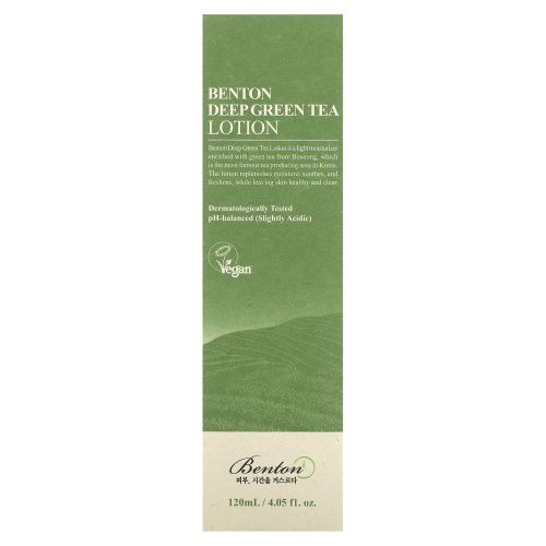 Benton, Насыщенный лосьон из зеленого чая, 4,05 жидкой унции (120 мл)