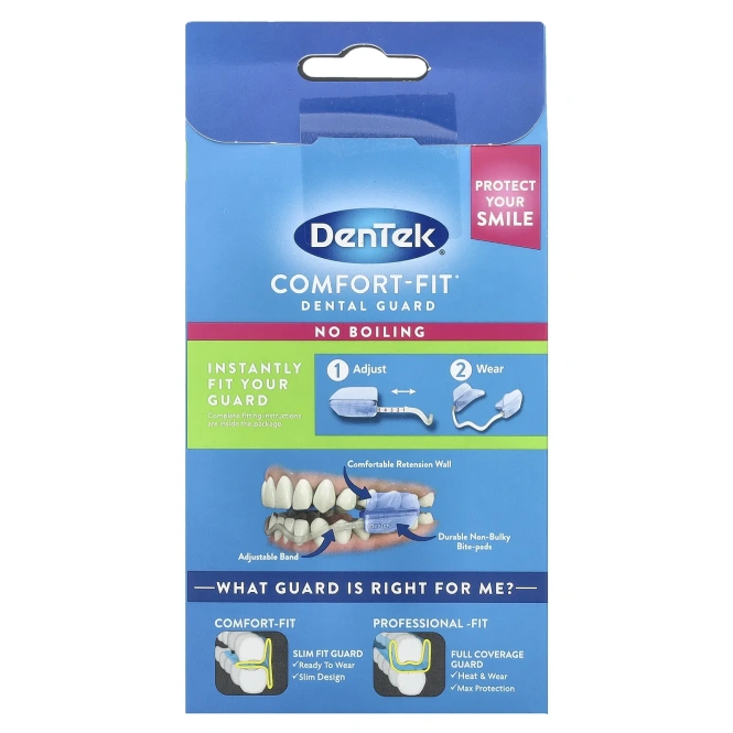 DenTek, Защита зубов Comfort-Fit®, 2 шт. В упаковке