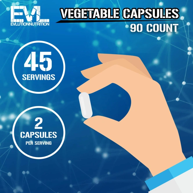 EVLution Nutrition, Магний плюс L-теанин, 90 растительных капсул