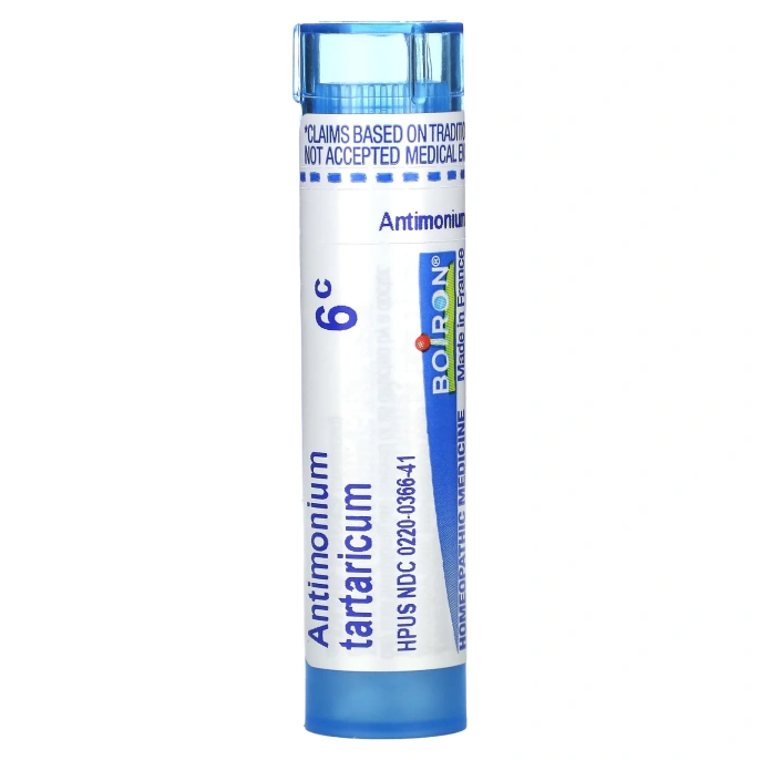 Boiron, Single Remedies, Антимониум тартарикум, 6C, прибл. 80 гранул
