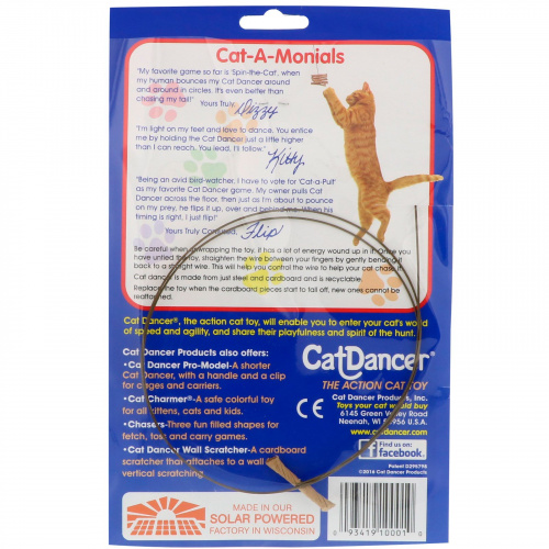 Cat Dancer, Оригинальная интерактивная игрушка для кошек, 1 приманка для кота