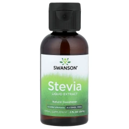 Swanson, Жидкий экстракт стевии, без спирта, 59 мл (2 жидк. унц.)