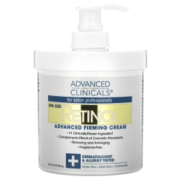 Advanced Clinicals, Retinol, укрепляющий крем с улучшенной формулой, 454 г (16 унций)