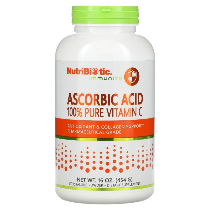 NutriBiotic Аскорбиновая кислота в порошке, 16 унций (454 г)