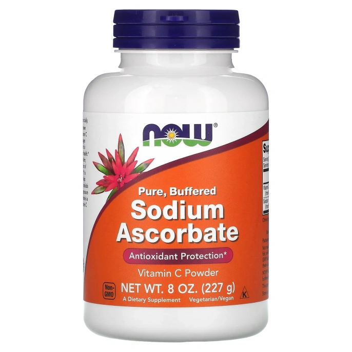 Now Foods, Аскорбат натрия в порошке, 8 унций (227 г)