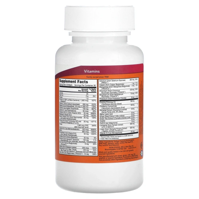 Now Foods EVE Superior женские мультивитамины 90 софтгелей