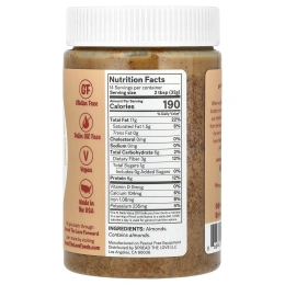 Spread The Love, Миндальная паста, несоленая, 454 г (16 унций)