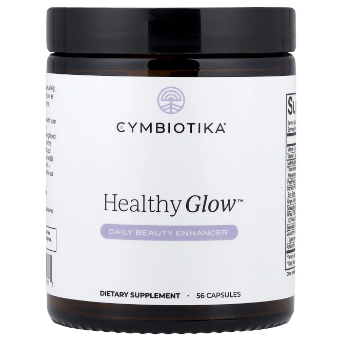 Cymbiotika, Healthy Glow™, средство для ежедневной красоты, 56 капсул