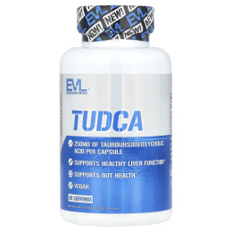 EVLution Nutrition, TUDCA, 30 растительных капсул (250 мг в 1 капсуле)