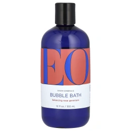 EO Products, Warm Embrace Bubble Bath, балансирующая роза и герань, 355 мл (12 жидк. унц.)