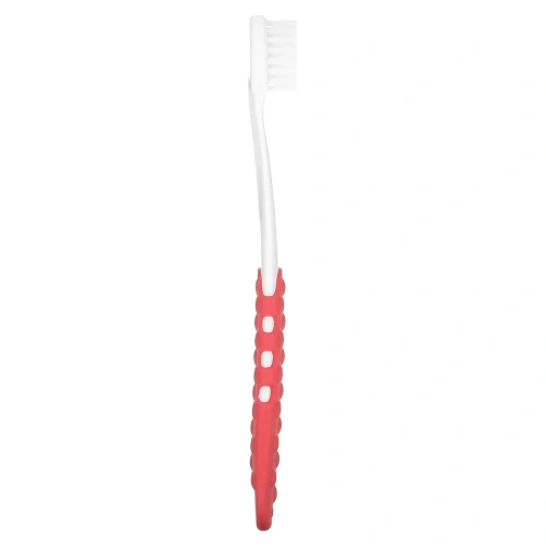 RADIUS, Totz Plus, зубная щетка, для детей от 3 лет, экстрамягкая, коралловая, 1 шт.