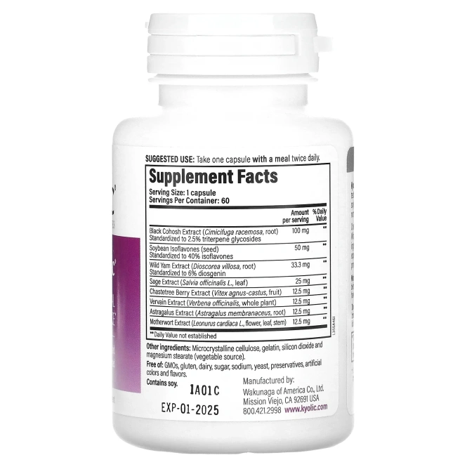 Kyolic, Пищевая добавка Estro Logic, 60 капсул