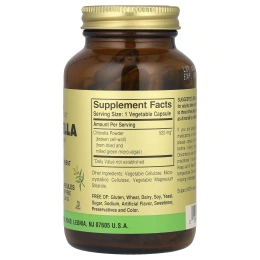 Solgar, Хлорелла, (нарушенные клеточные стенки), 100 растительных капсул