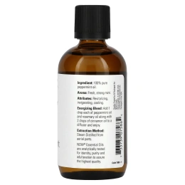 Now Foods, 100% эфирное масло мяты, 4 жидких унции (118 мл)