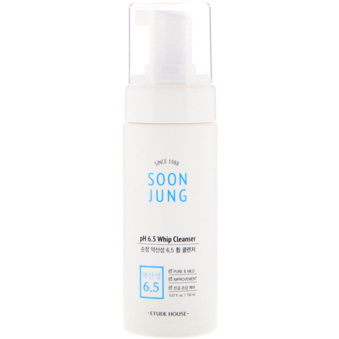 Etude, Soon Jung, pH 6.5 Whip Cleanser, 5.07 fl oz (150 ml)