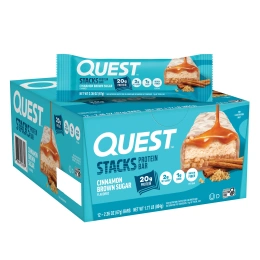 Quest Nutrition, Stacks, протеиновый батончик, корица и коричневый сахар, 12 батончиков, 67 г (2,36 унции) каждый