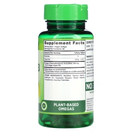 Nature's Truth, Веганское масло из водорослей омега-3 и ДГК, 60 веганских капсул