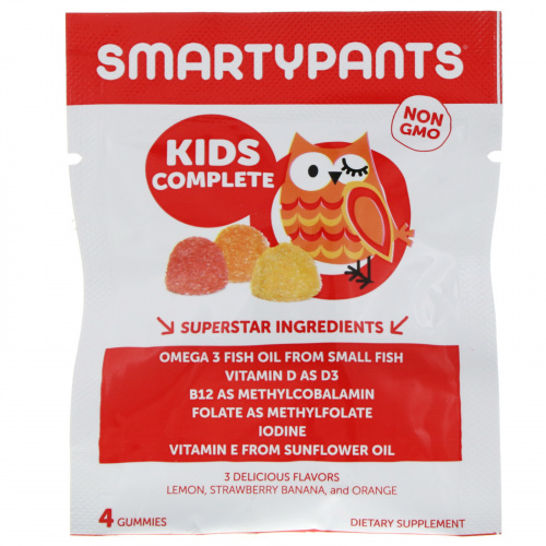SmartyPants, Kids Complete Multivitamin, 15 Packets