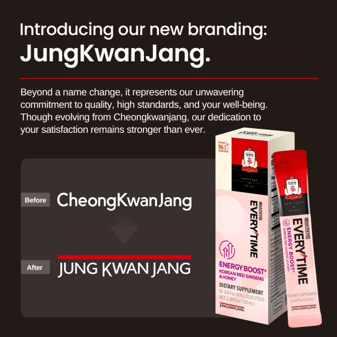 JungKwanJang, Корейский красный женьшень, ежедневное повышение уровня энергии, 10 стиков по 10 мл (0,34 жидк. Унции)