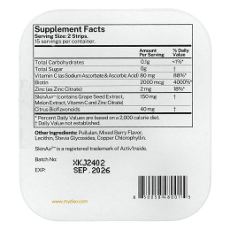 Diso, Collagen Boost, коллаген с ягодным ассорти, 30 полосок для полости рта