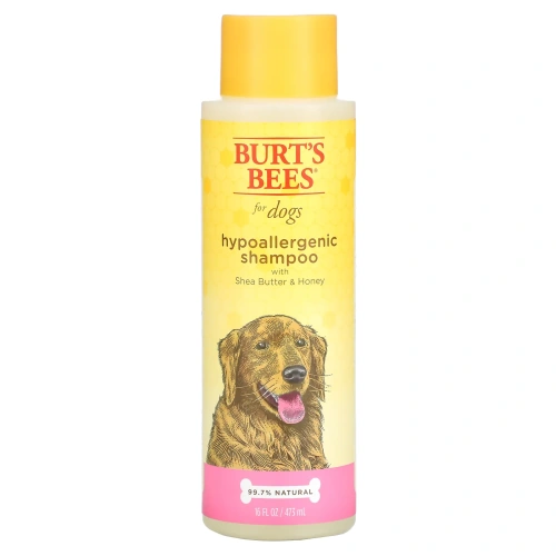 Burt's Bees, Гипоаллергенный шампунь для собак с маслом ши и медом, 473 мл (16 жидк. Унций)