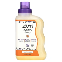Indigo Wild, Zum Clean, ароматизированное мыло для стирки, сладкий апельсин, 32 ж. унц.(0,94 л)