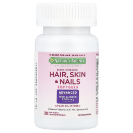 Nature's Bounty, Optimal Solutions®, для здоровья волос, кожи и ногтей, 30 капсул с быстрым высвобождением