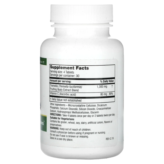 Mushroom Wisdom, супер тремелла, 120 вегетарианских таблеток