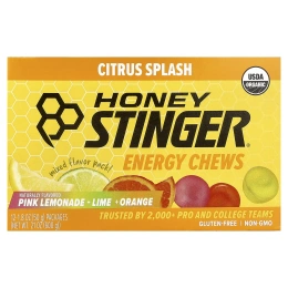 Honey Stinger, Energy Chews, цитрус, 12 пакетиков по 50 г (1,8 унции)