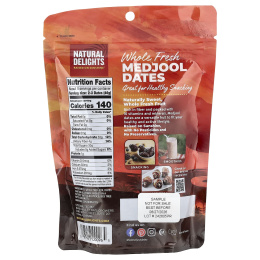 Natural Delights, Medjool, свежие финики, цельные, 227 г (8 унций)