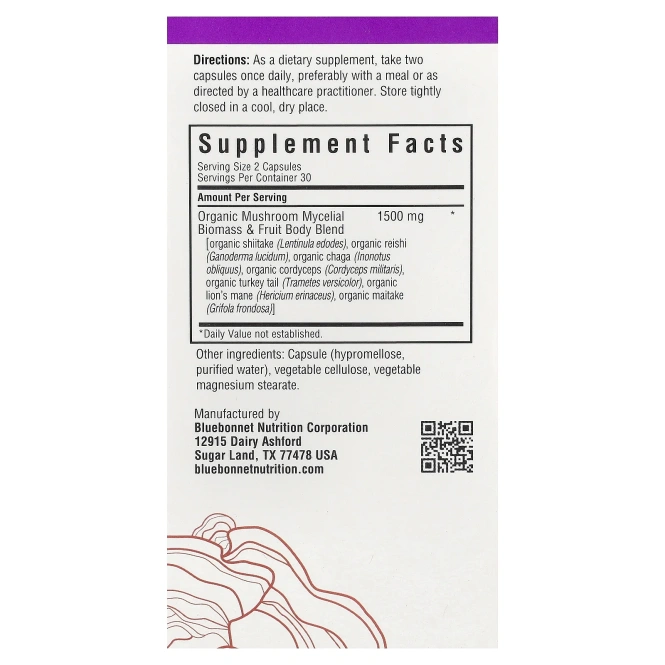Bluebonnet Nutrition, Myco7™, защита грибов, 60 растительных капсул