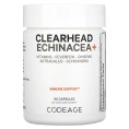 Codeage, Clearhead Echinacea+, витамины, пиретрум, женьшень, астрагал, лимонник, 90 капсул