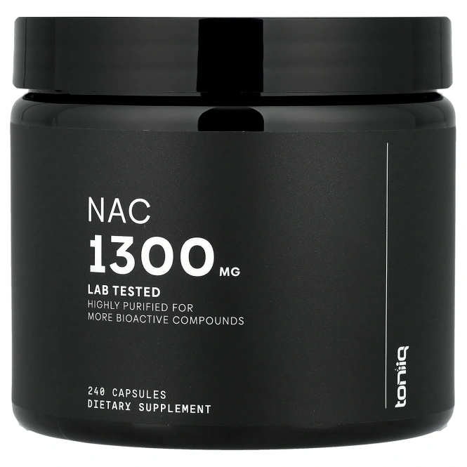 Toniiq, NAC, 240 капсул (650 мг на капсулу)