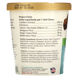 NaturVet, Cranberry Relief для собак плюс эхинацея, 60 мягких жевательных таблеток, 6,3 унц. (180 г)