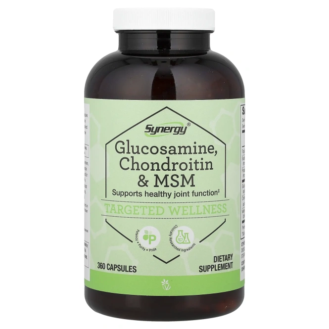 Vitacost, Synergy®, глюкозамин, хондроитин и МСМ, 360 капсул